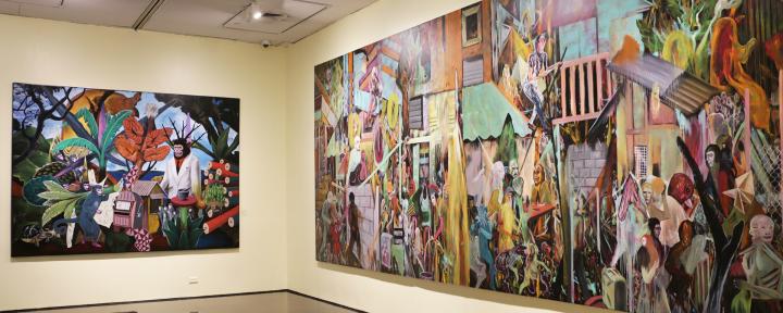 Rodel Tapaya, Urban Labyrinth, Ayala Museum