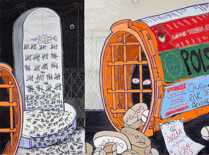 Timothy Curtis, Aw Man, You wouldn't believe me if I told you (A short story based in Philadelphia), 2021 Courtesy the artist and albertz benda, New York