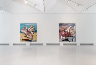 Ben Quilty: Free Fall, 2021. Installation image, Cromwell Place. Photo by Lucy Emms