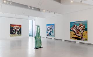 Ben Quilty: Free Fall, 2021. Installation image, Cromwell Place. Photo by Lucy Emms