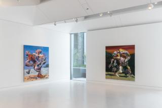 Ben Quilty: Free Fall, 2021. Installation image, Cromwell Place. Photo by Lucy Emms