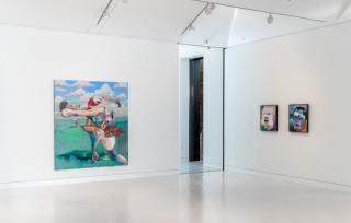 Ben Quilty: Free Fall, 2021. Installation image, Cromwell Place. Photo by Lucy Emms