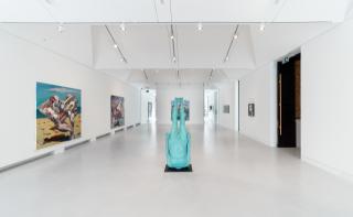 Ben Quilty: Free Fall, 2021. Installation image, Cromwell Place. Photo by Lucy Emms