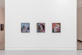 Ben Quilty: Free Fall, 2021. Installation image, Cromwell Place. Photo by Lucy Emms