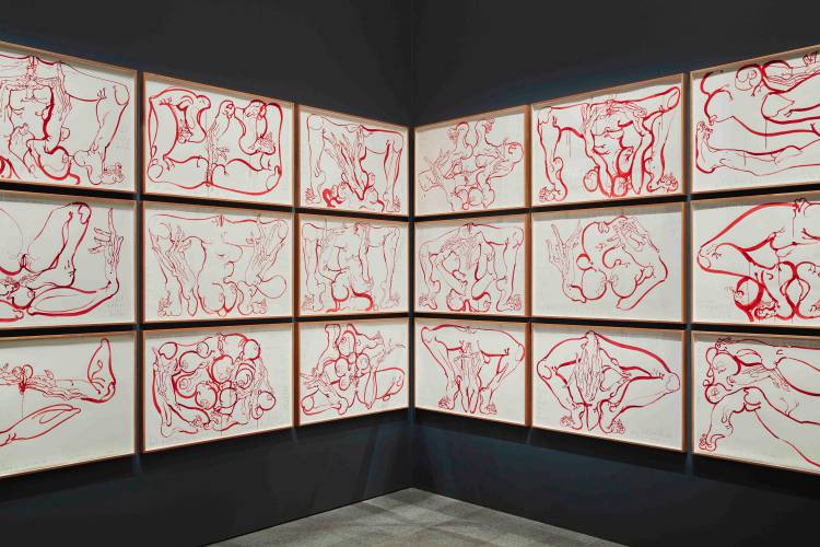 Del Kathryn Barton, the highway is a disco, National Gallery of Victoria, Installation view 12