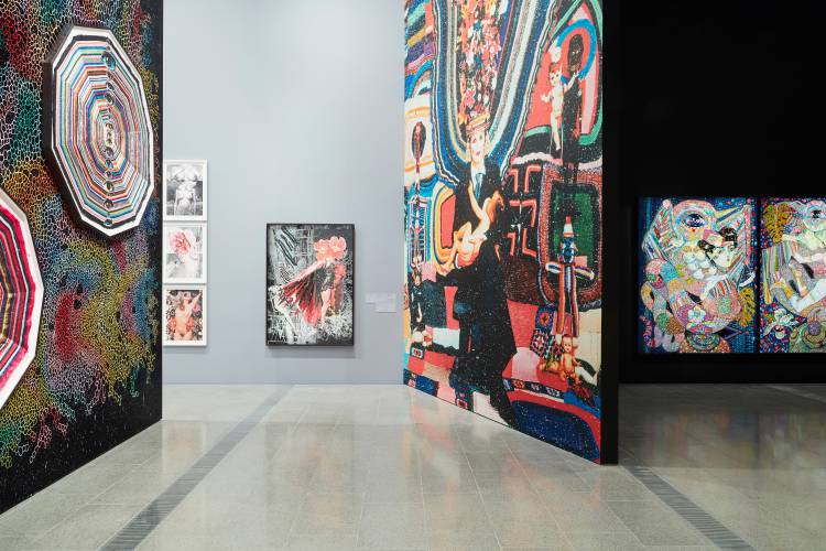 Del Kathryn Barton, the highway is a disco, National Gallery of Victoria, Installation view 3