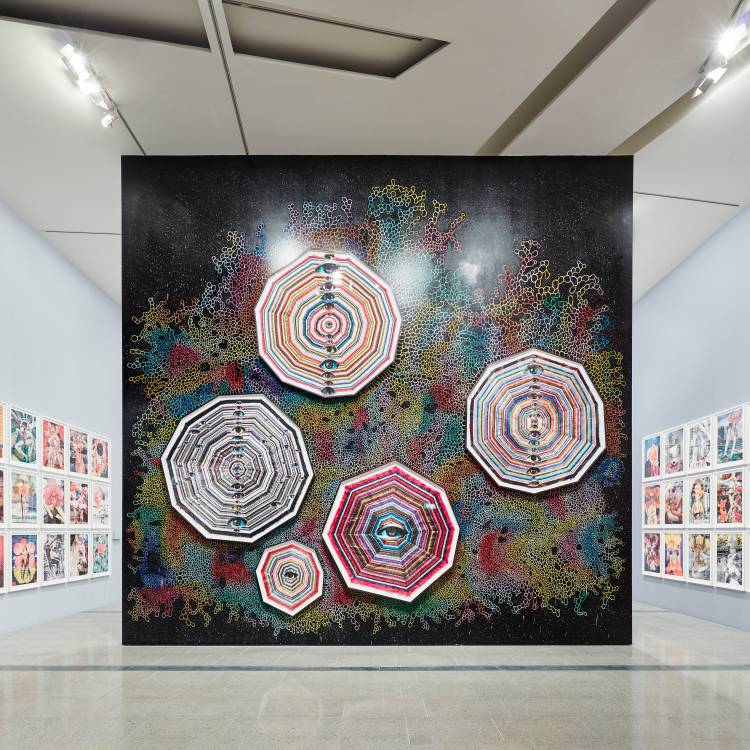 Del Kathryn Barton, the highway is a disco, National Gallery of Victoria, Installation view 4