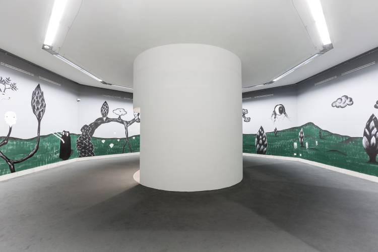 Rodel Tapaya, Bright Coloured Butterflies, Galerie Sindelfingen, Installation view 11