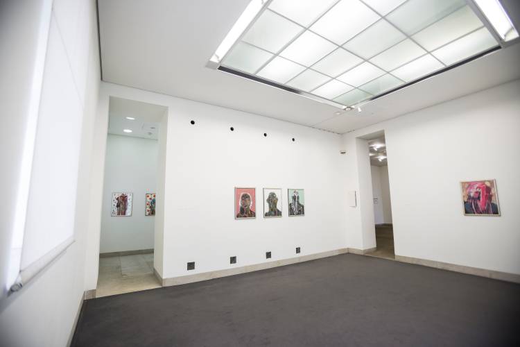 Rodel Tapaya, Bright Coloured Butterflies, Galerie Sindelfingen, Installation view 5