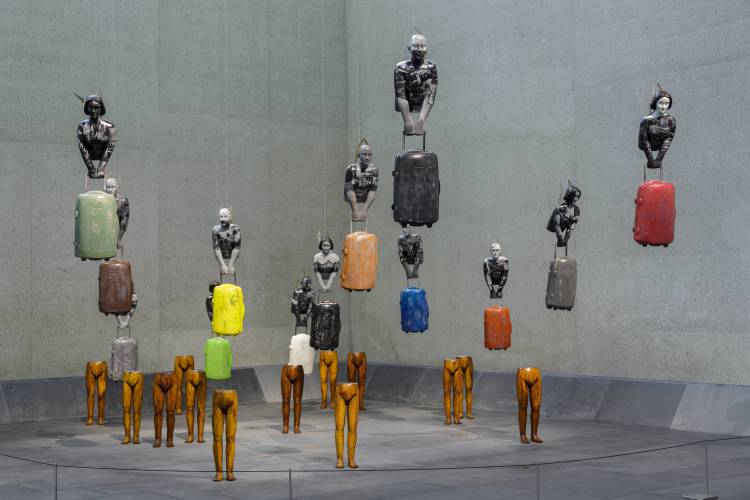 Rodel Tapaya, New Art from the Philippines, the National Gallery of Australia, Canberra, Installation view 4