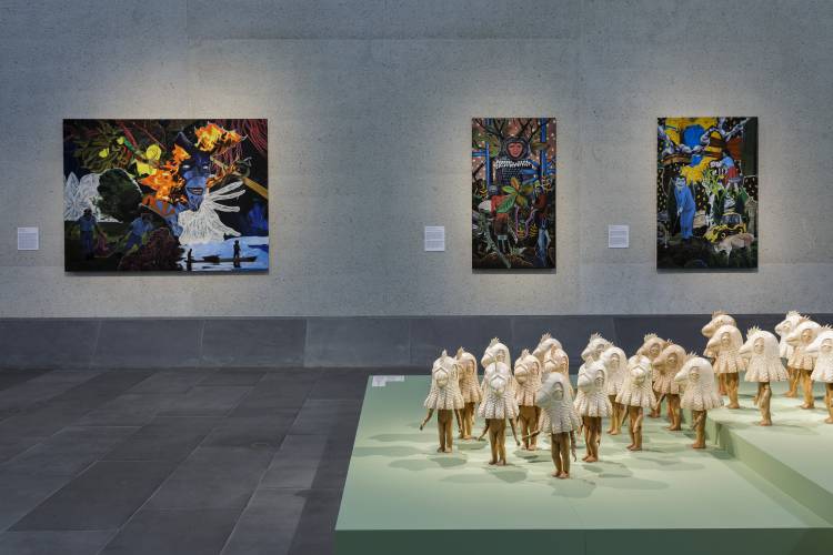Rodel Tapaya, New Art from the Philippines, the National Gallery of Australia, Canberra, Installation view 6