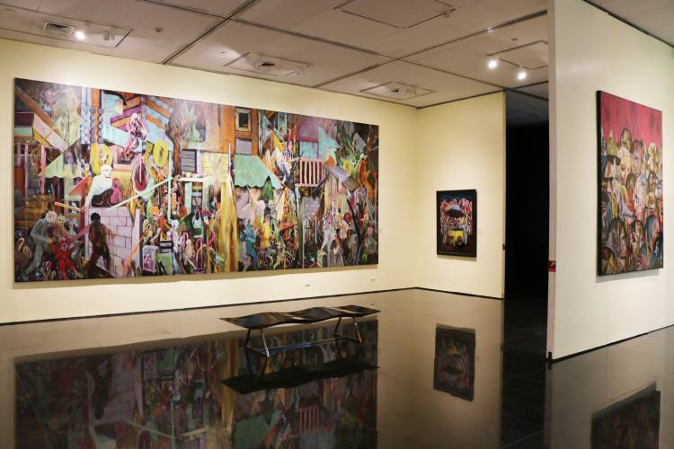 Rodel Tapaya, Urban Labyrinth, Ayala Museum, Installation view 6