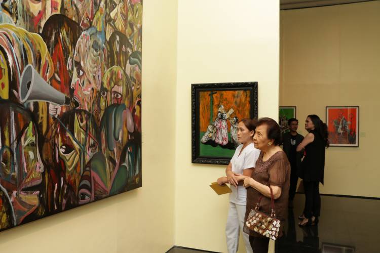 Rodel Tapaya, Urban Labyrinth, Ayala Museum, Opening Reception 14.JPG