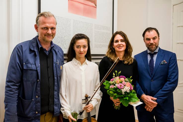 Sophie Calle Text Reading, Arndt Art Agency, Berlin, 04.11.2016, Thomas Ostermeier, Ayumi Paul, Stephanie Eidt and Matthias Arndt